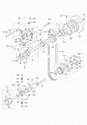 LU-2260N-7 - 2.MAIN SHAFT,HOOK DRIVING SHAFT DELIVERY& THREAD TAKE-UP LEVER COMPONENTS