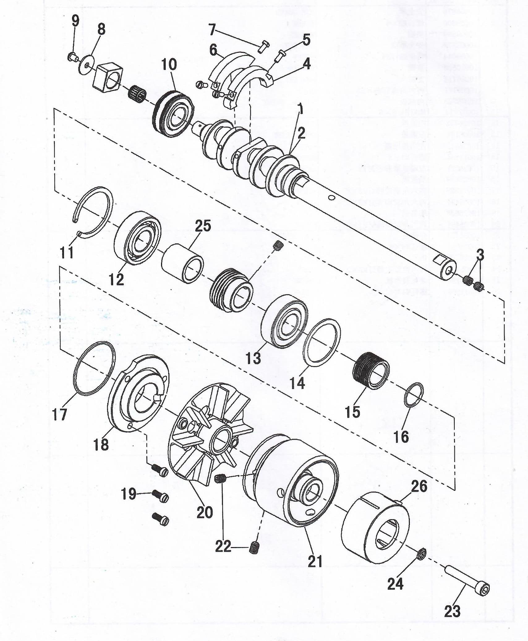 4 CRANKSHAFT DRIVE MECHANISM