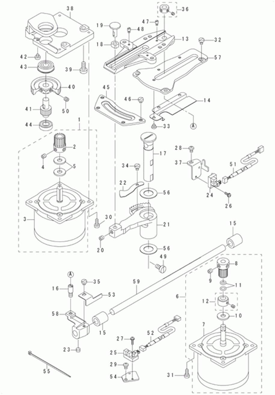 LK-1942GA - 11.FEED MECHANISM COMPONENTS фото