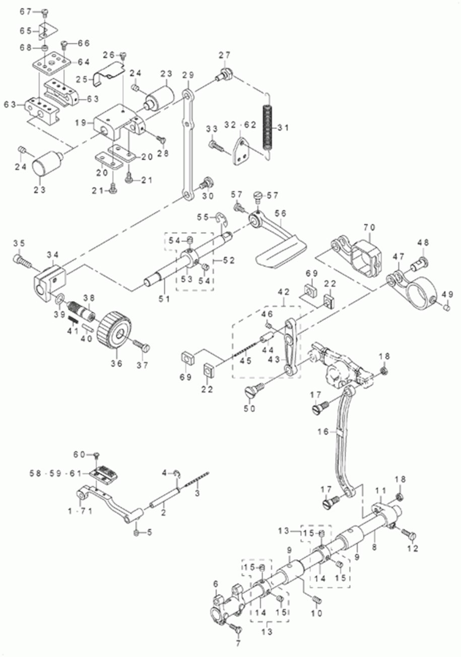 DNU-1541S - 5.FEED MECHANISM COMPONENTS фото