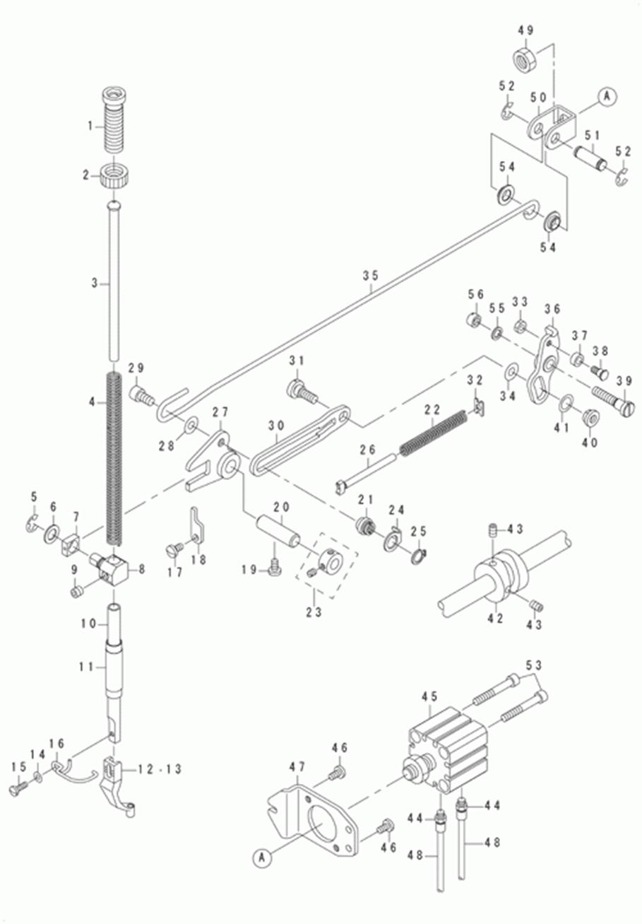 LK-1942HA - 5.PRESSER MECHANISM COMPONENTS(FOR LK-1942) фото