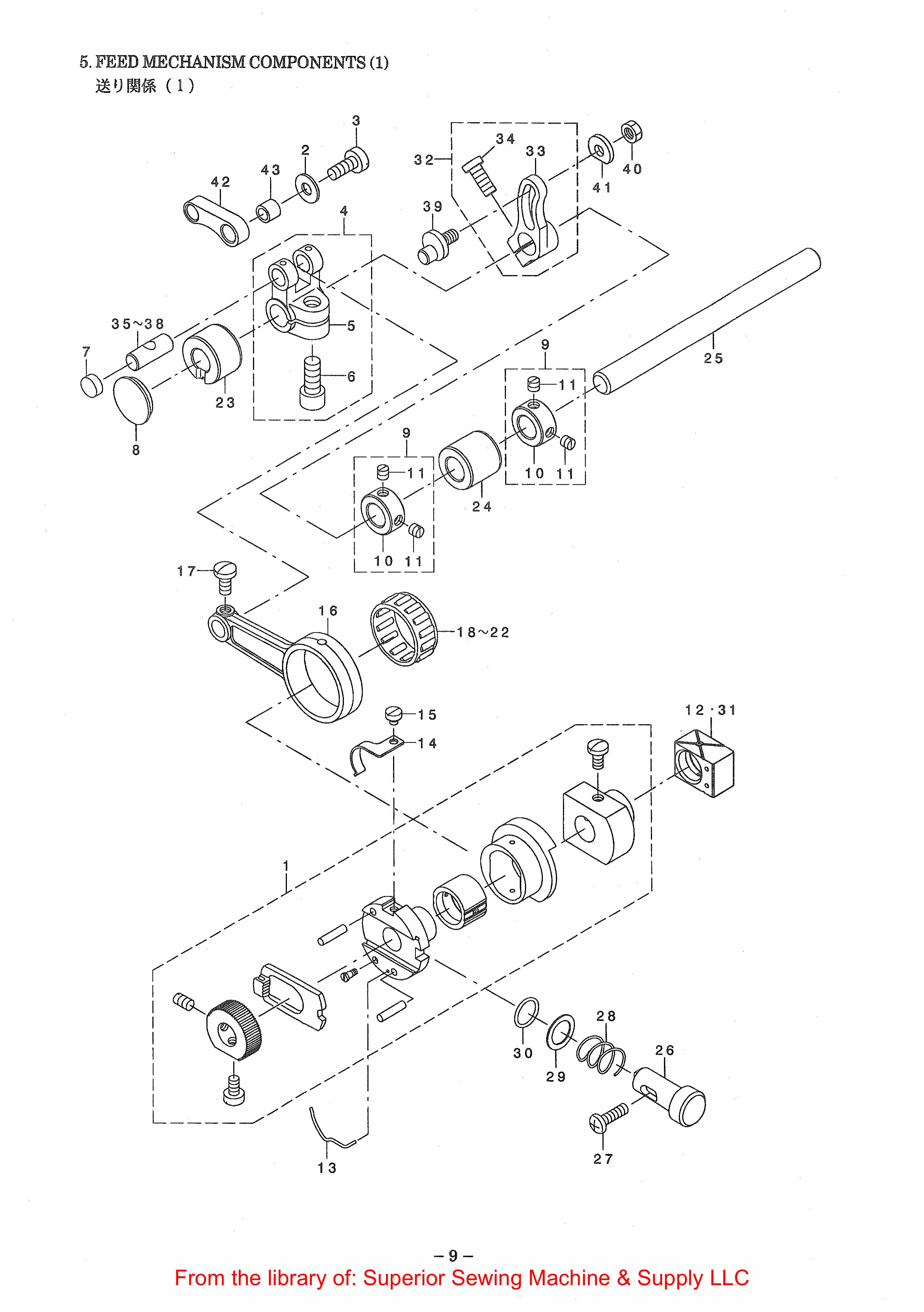 3 FEED MECHANISM COMPONENTS фото