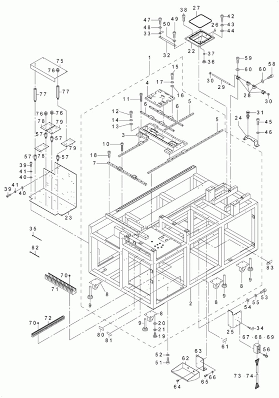 AVP-875S - 26. MAIN BODY FRAME COMPONENTS(1) фото