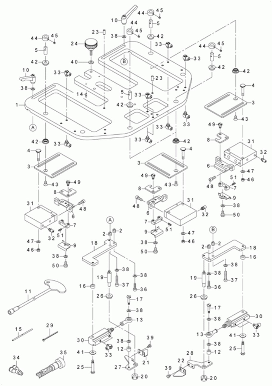 AVP-875S - 22. FOLDING BASE PLATE UNIT фото