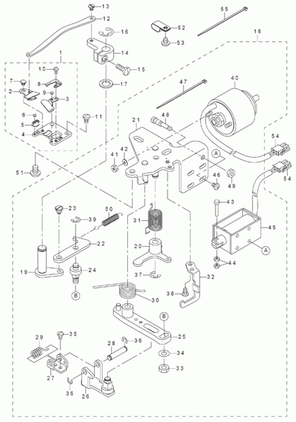 DLN-6390-7 - 7.THREAD TRIMMER COMPONENTS (EXCLUSIVE PARTS FOR DLN-6390-7) фото