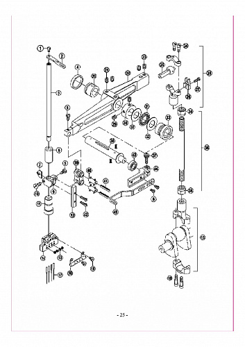 7 Needle bar assemblies