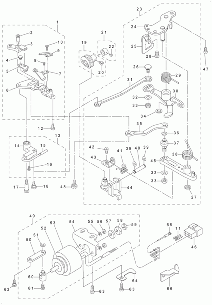 DLM-5400N-7 - 6. THREAD TRIMMER COMPONENTS фото