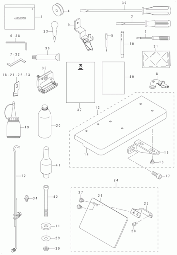 LBH-1790 - 15. ACCESSORIE PART COMPONENTS