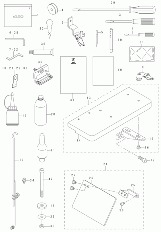 LBH-1790 - 15. ACCESSORIE PART COMPONENTS фото