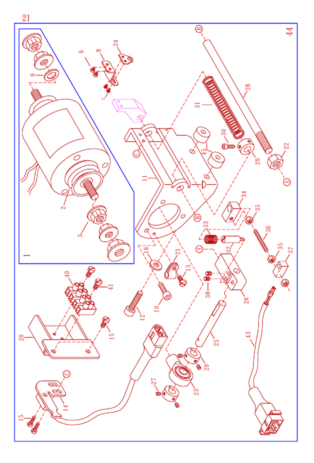 VG-999ES 21 - UNDER THREAD TRIMMER (ELECTRIC TYPE)