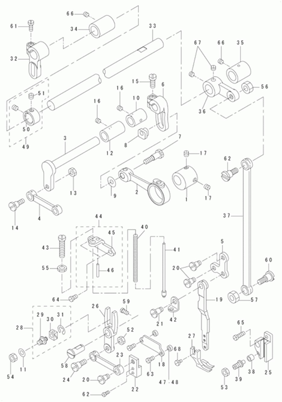 DU-140 - 8.UPPER FEED MECHANISM COMPONENTS фото