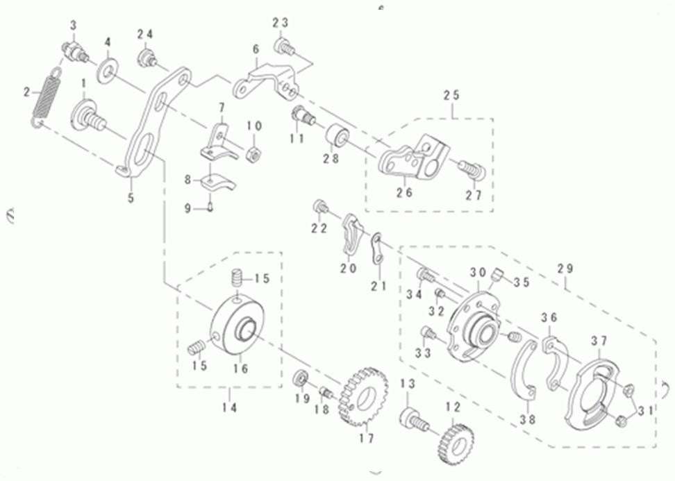 MB-1377 - 10. STITCH SELECTING PARTS COMPONENTS фото