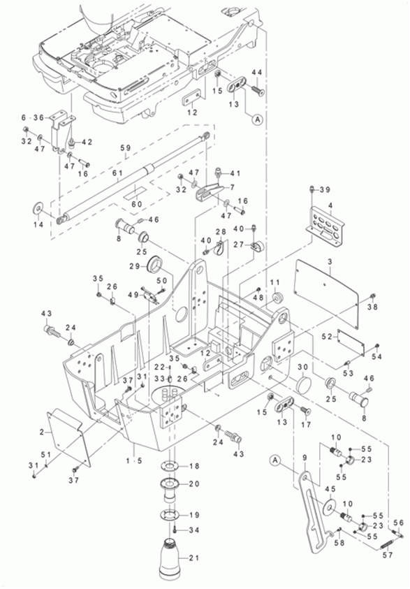 MEB-3200CS - 3. BOTTOM COVER COMPONENTS фото