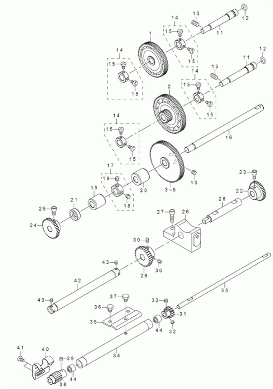 DLN-6390-7 - 6.NEEDLE FEED MECHANISM COMPONENTS фото