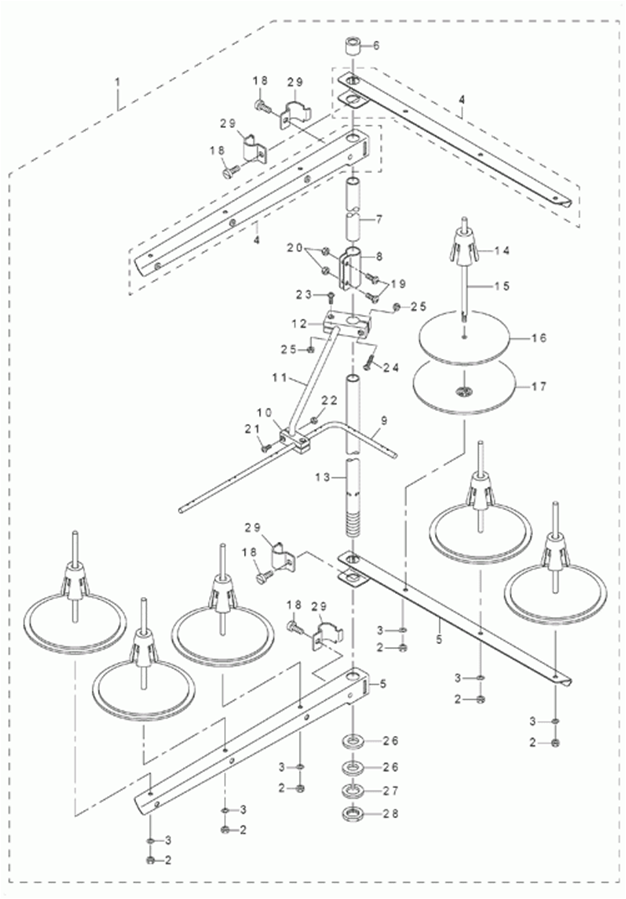 MF-7823 - 14.THREAD STAND COMPONENTS фото