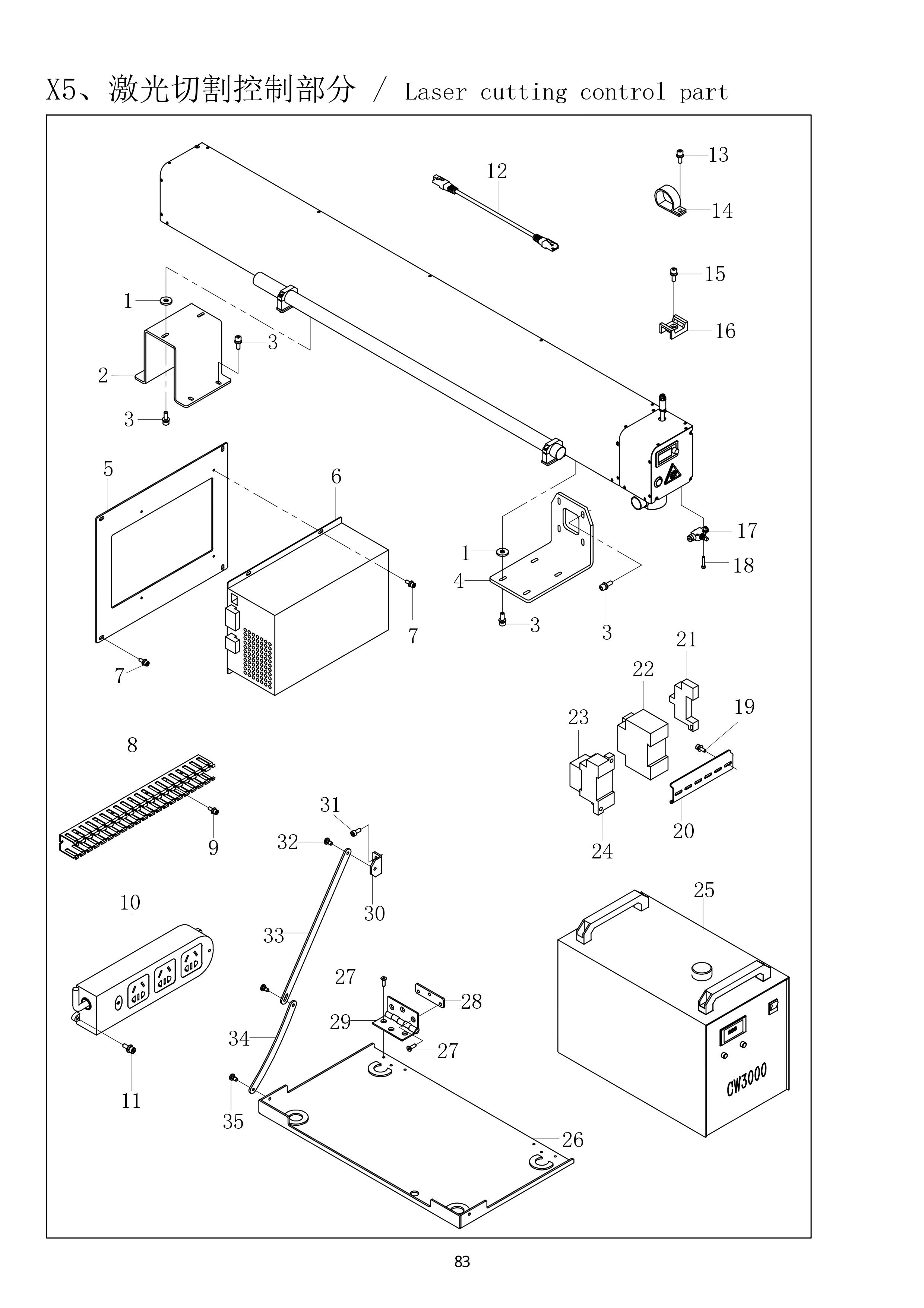 40 LASER CUTTING CONTROL PART