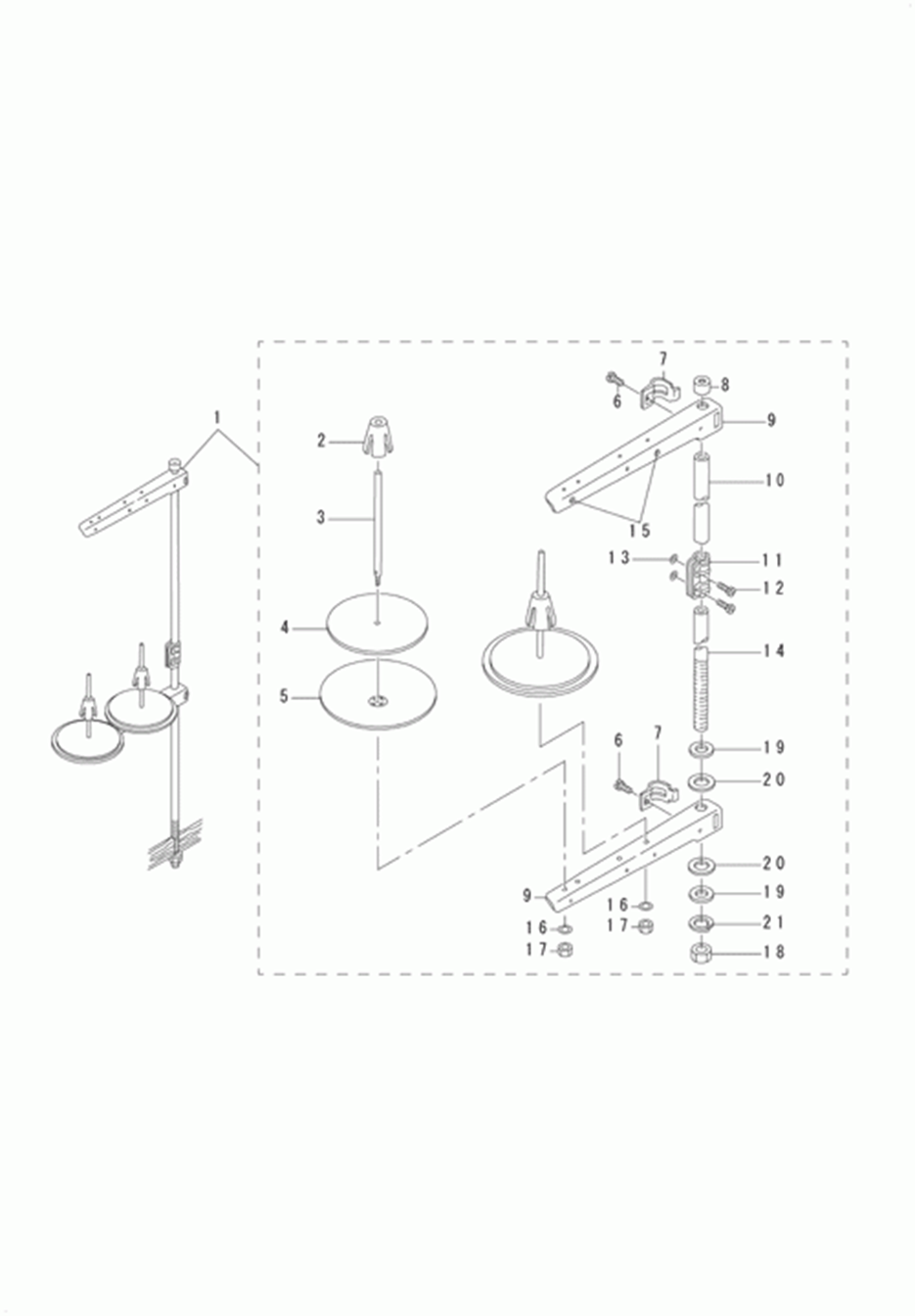 DSC-246 - 12.THREAD STAND COMPONENTS фото