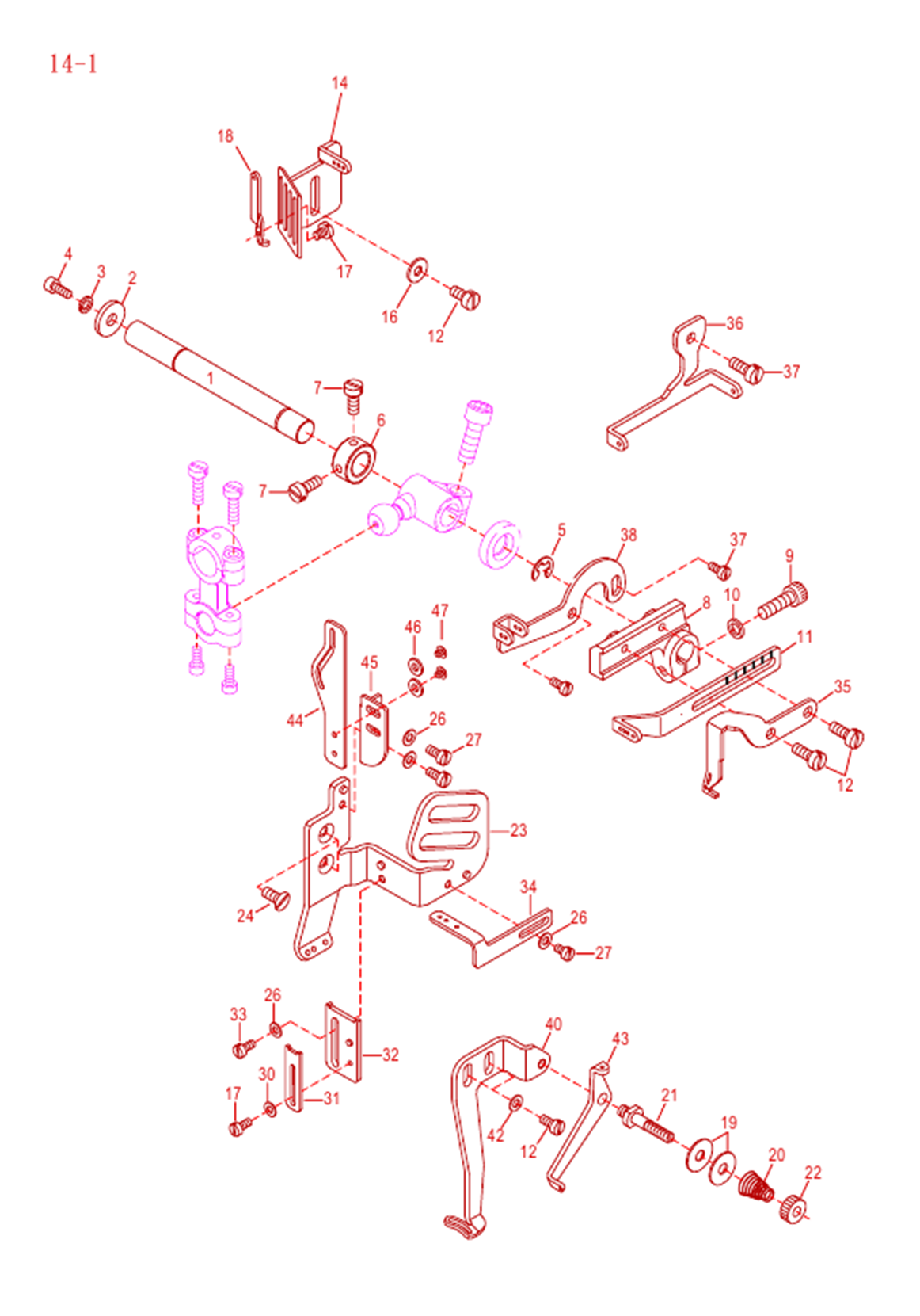 VG-999ES 14-1 - SPREADER MECHANISM