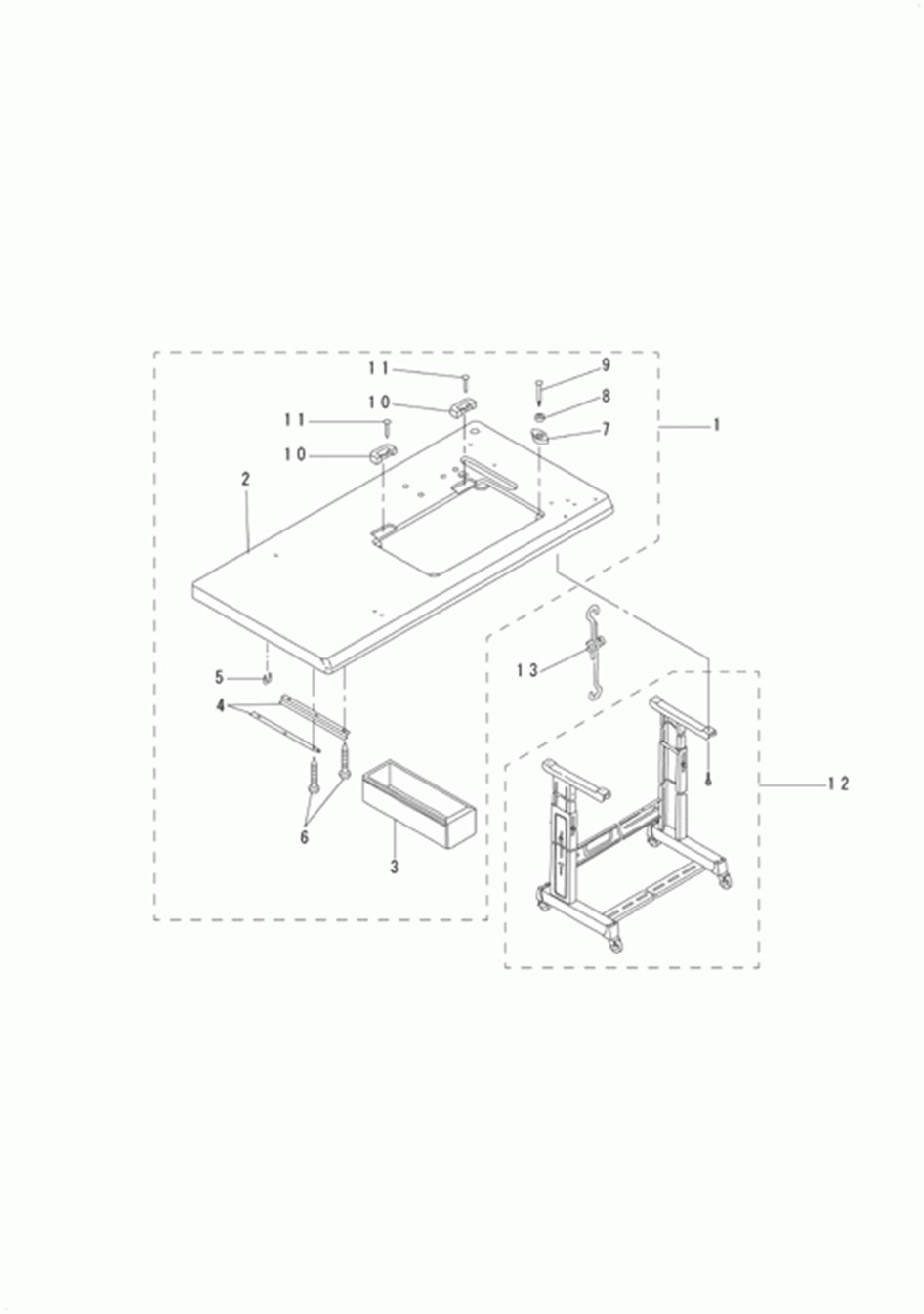 DU-140 - 12.TABLE COMPONENTS фото