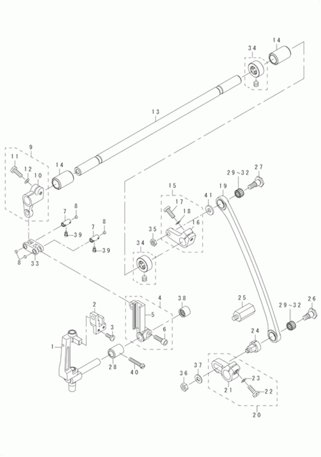 DLN-9010SS - 8. NEEDLE BAR FRAME COMPONENTS фото