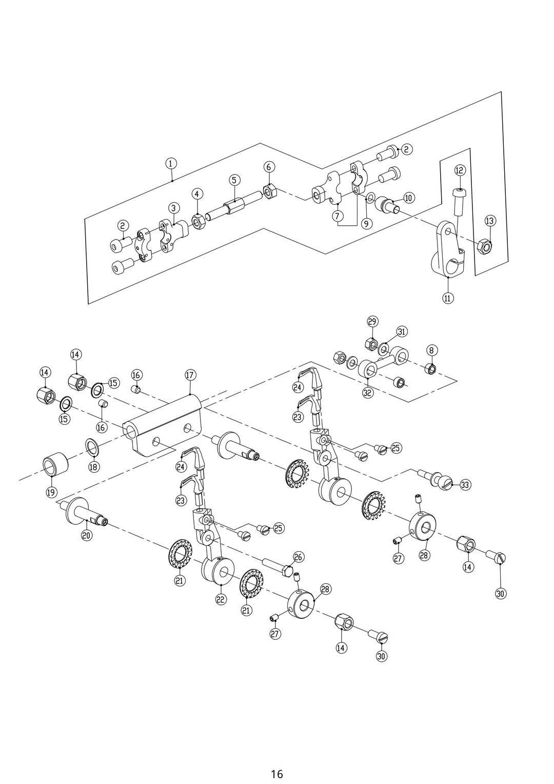 7 Lower Looper Assemblies