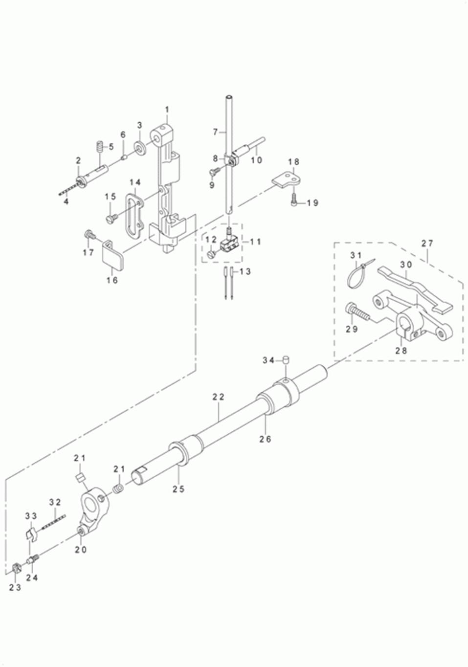 LU-1560 - 3.NEEDLE BAR ROCKING COMPONENTS фото