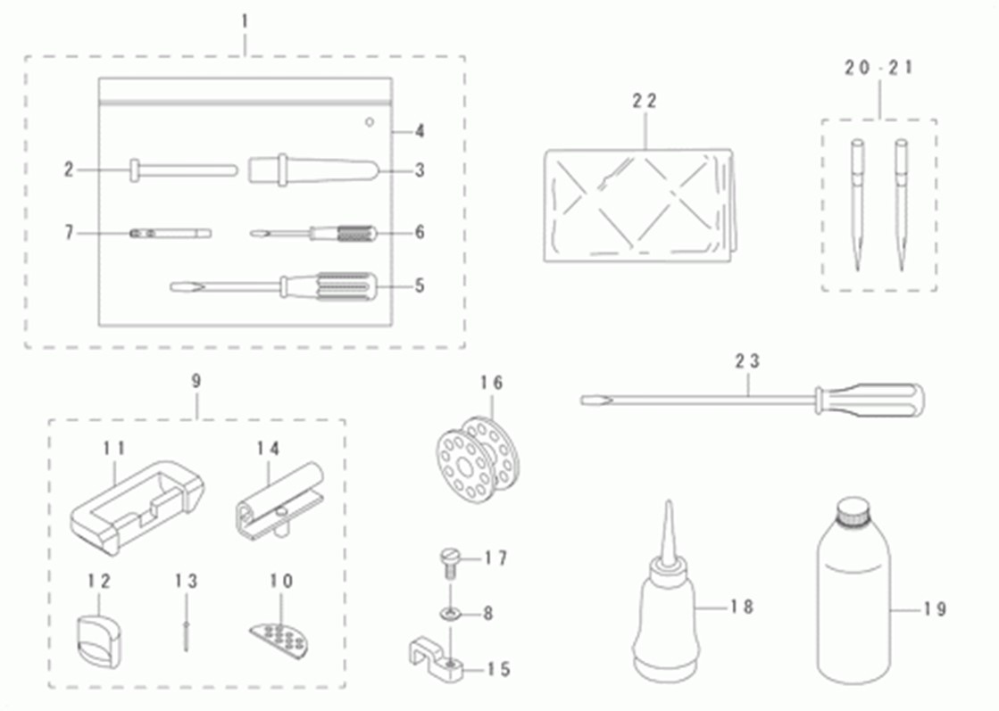 DLN-9010SS - 14. ACCESSORIE PART COMPONENTS фото