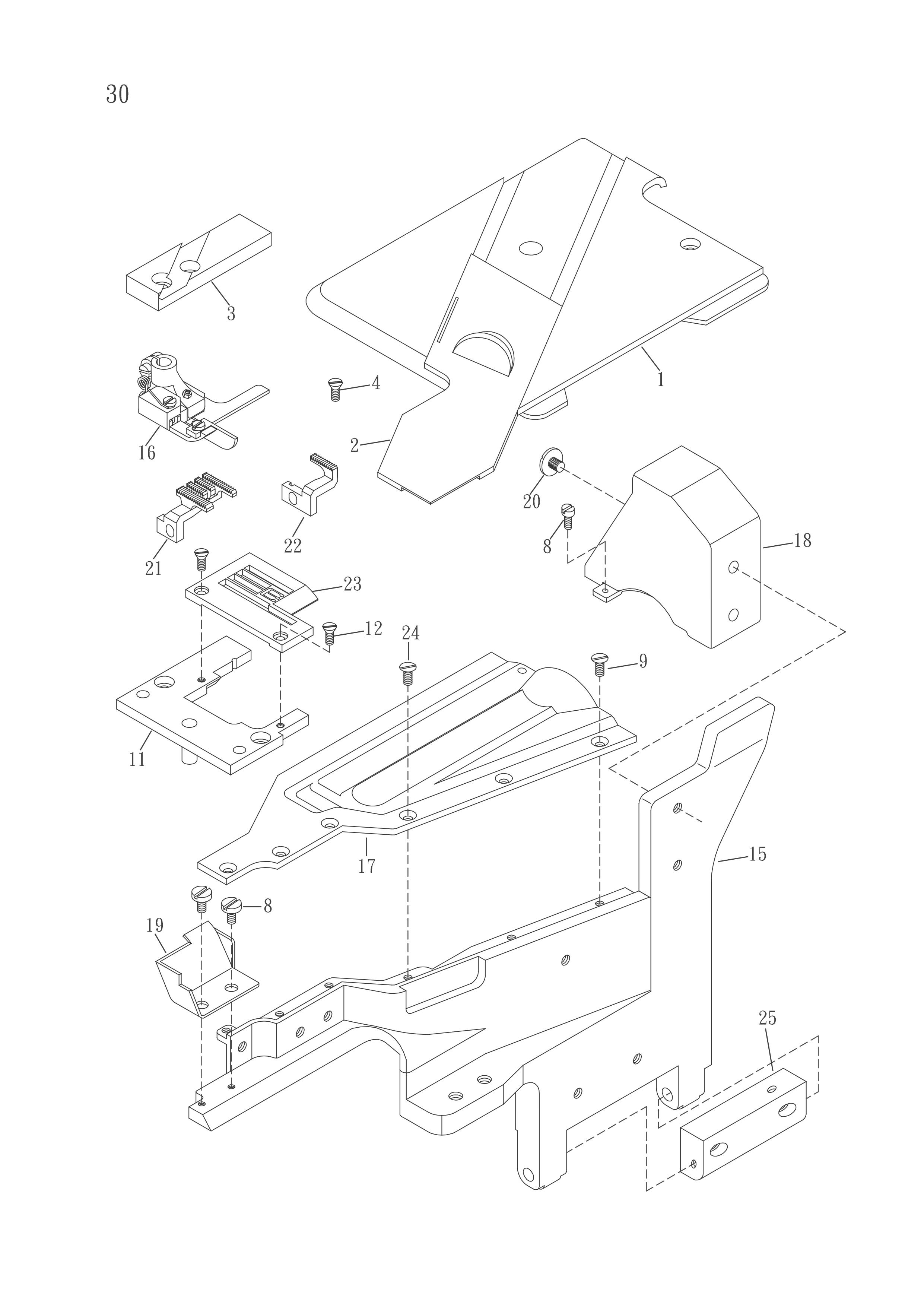 16 ELASTIC WAISTBAND ATTACHING DEVICE