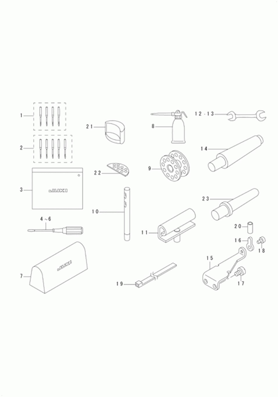 DU-140 - 13.ACCESSORIES PARTS COMPONENTS фото