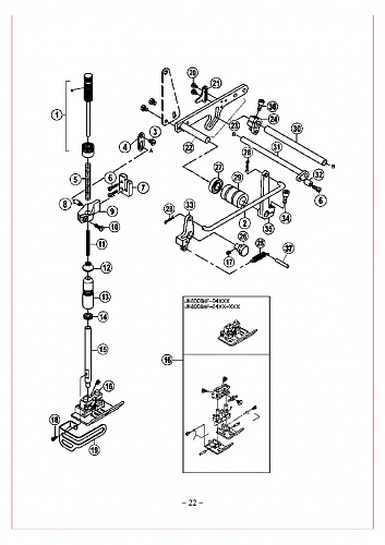 9 Presser foot assemblies