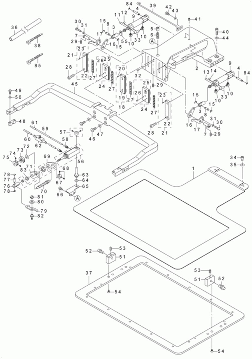 AMS-224C - 13.CLOTH FEED MECHANISM COMPONENTS фото