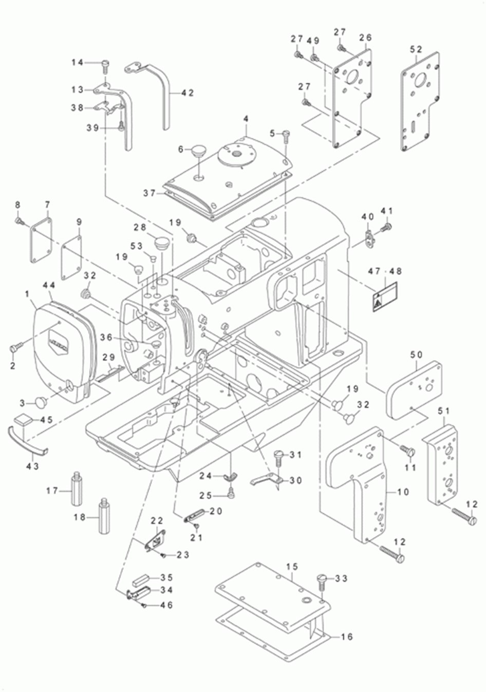 LU-2260N-7 - 1.FRAME & MISCELLANEOUS COVER COMPONENTS фото