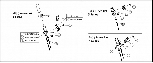 10 Needle Drive Mechanism