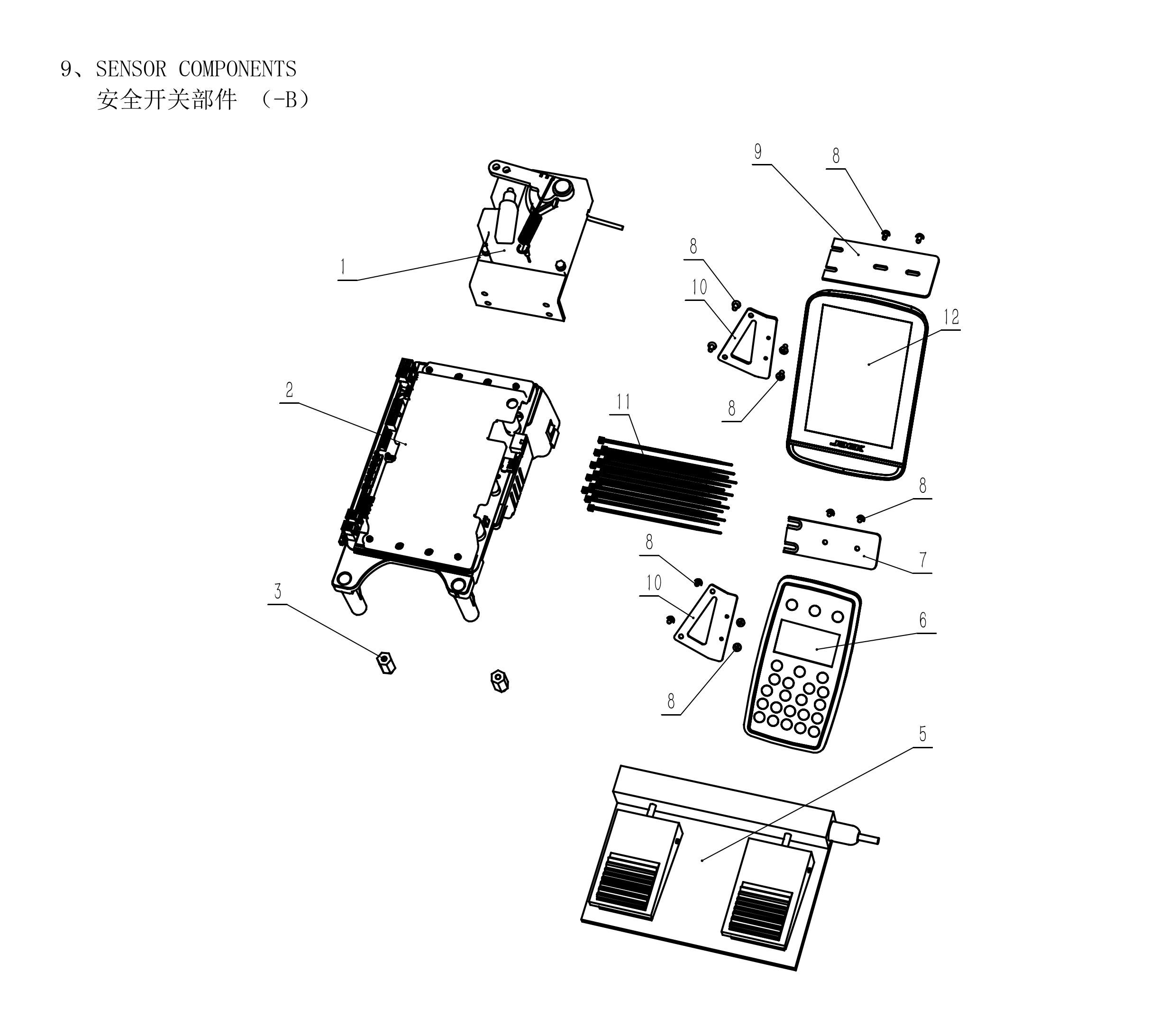 9.1 SENSOR COMPONENTS