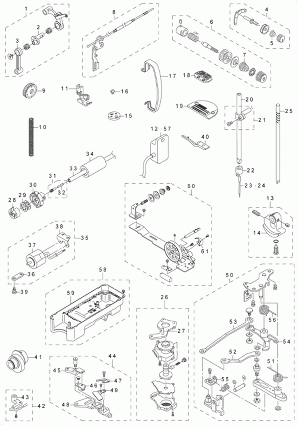 DLN-5410NJ-7 - 15. EXCLUSIVE PARTS FOR DLN-5410NJ-7 фото