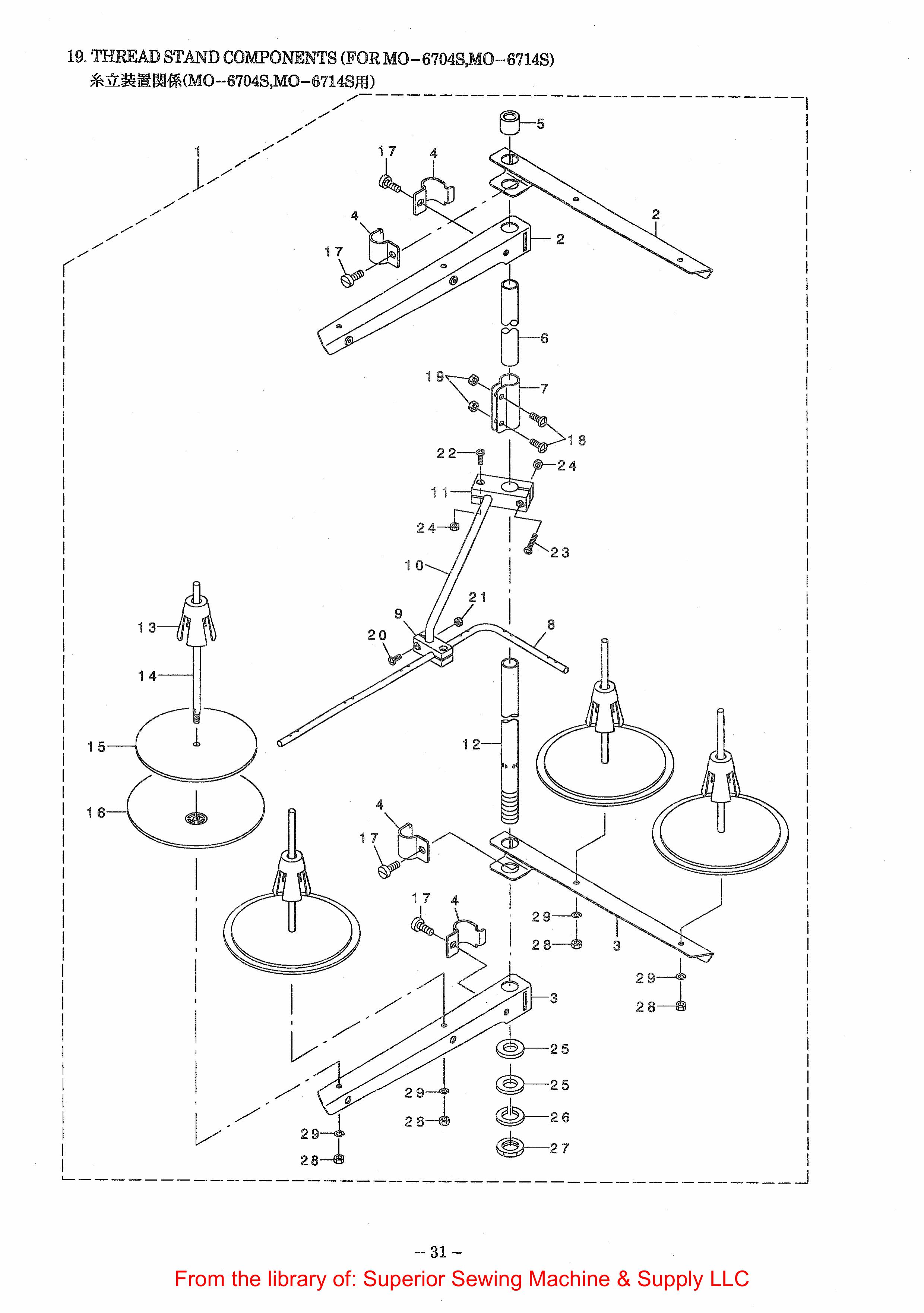 16 THREAD STAND COMPONENTS фото