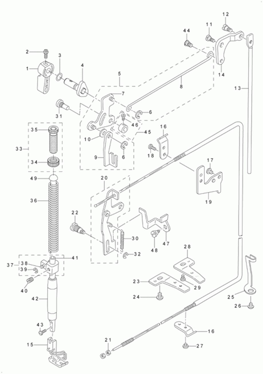 DLN-5410NJ-7 - 4. HAND LIFTER COMPONENTS фото