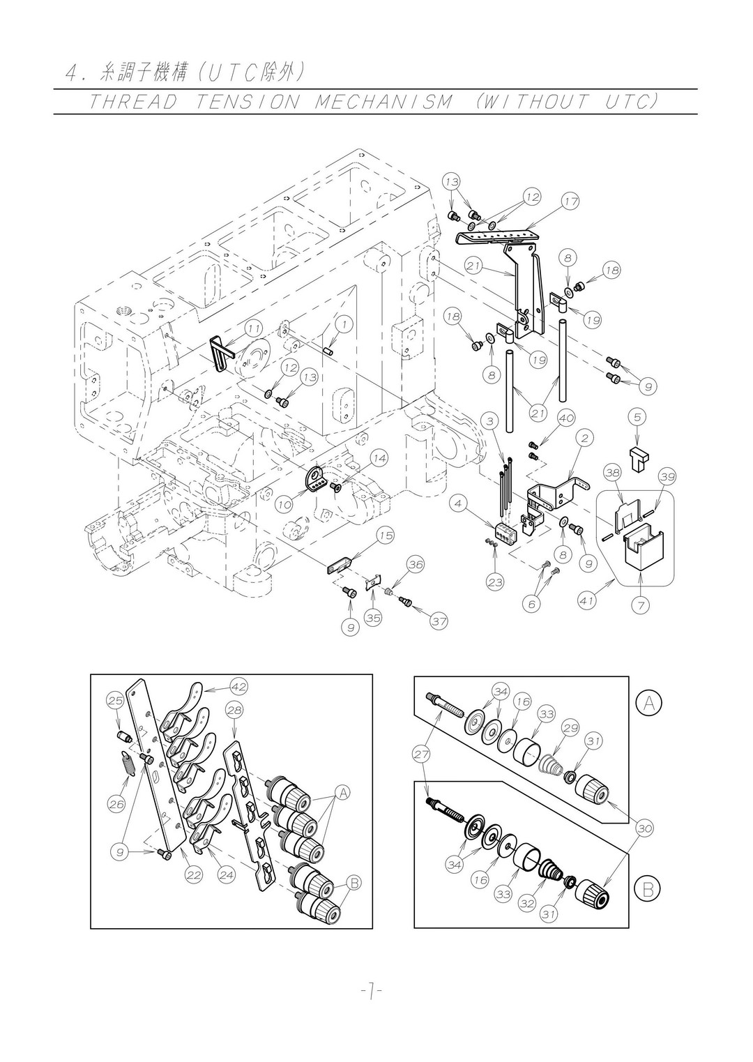 4 THREAD TENSION MECHANISM