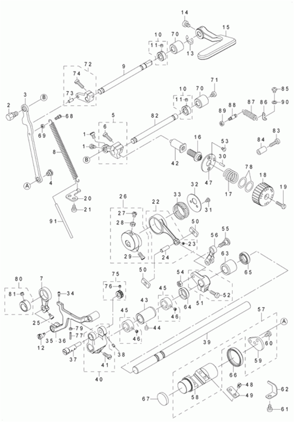 LH-3528ASF - 5.FEED MECHANISM COMPONENTS фото