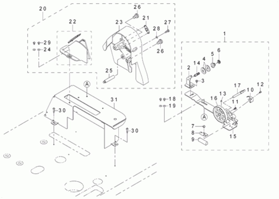 DLN-6390 - 11.BELT COVER & BOBBIN COMPONENTS фото