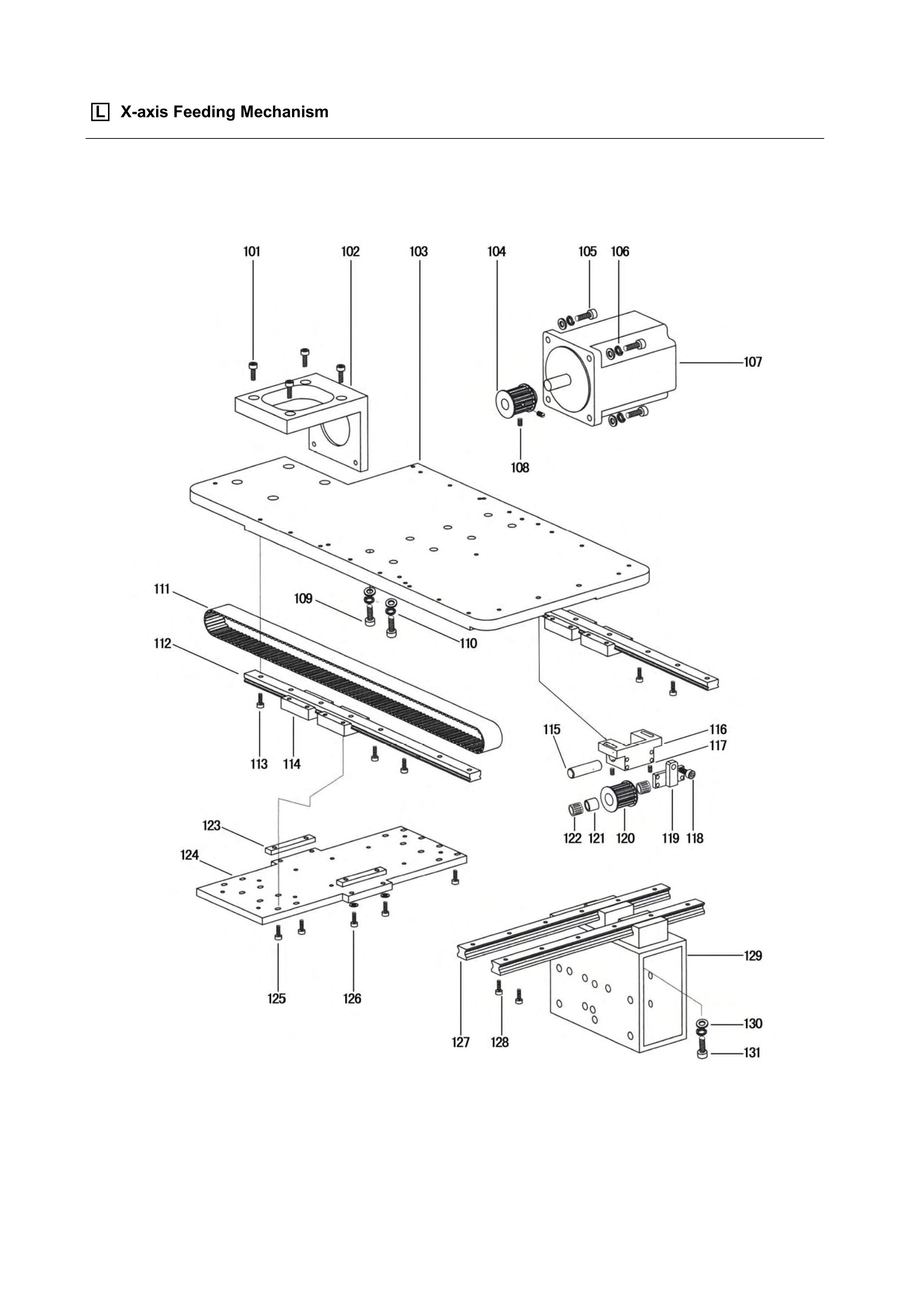 7 X-axis FEEDING MECHANISM фото