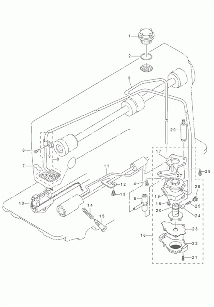 DDL-8700 - 6. OIL LUBLICATION COMPONENTS фото