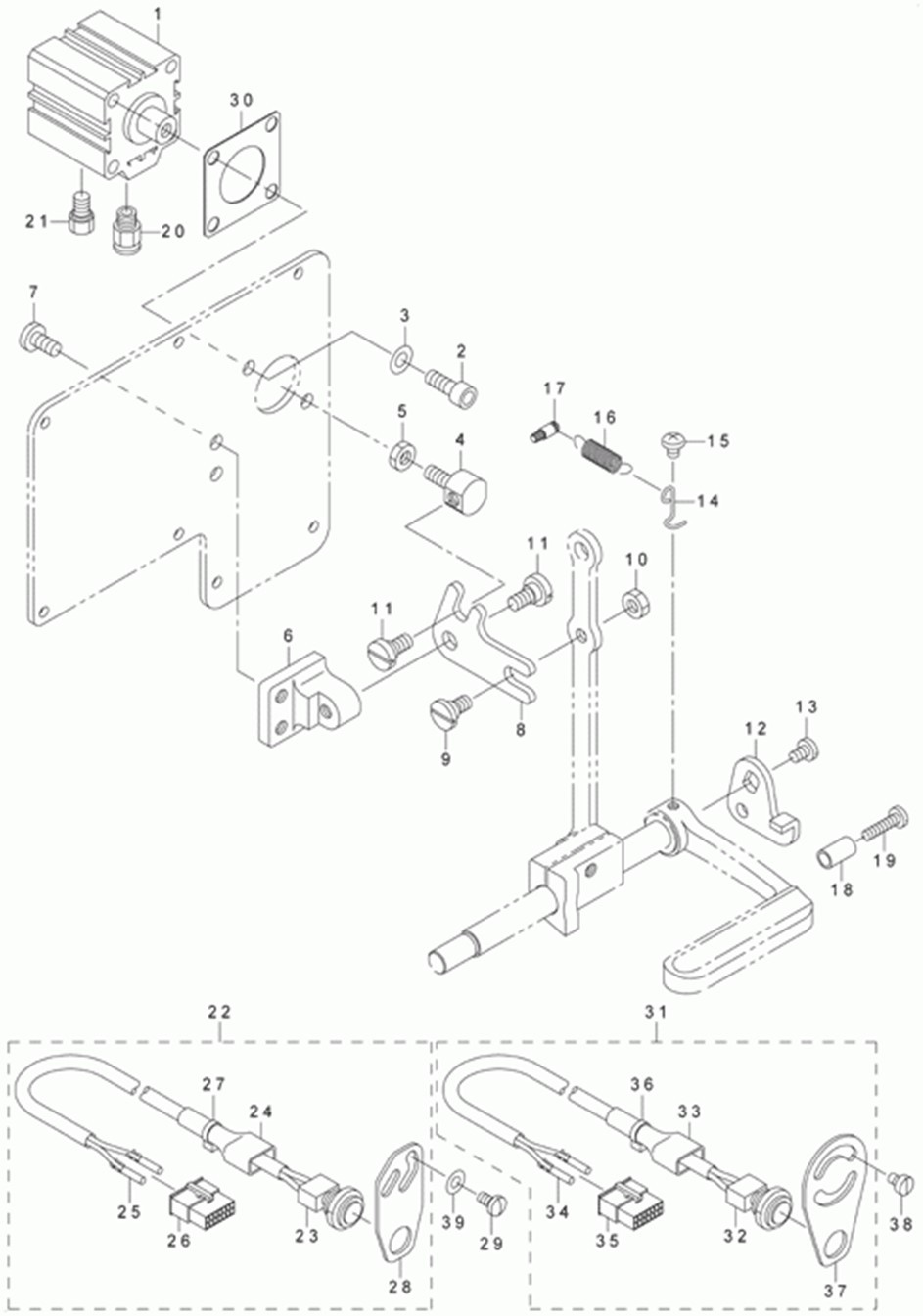 LU-1510 - 8.AUTOMATIC BACK COMPONENTS (FOR LU-1510-7) фото