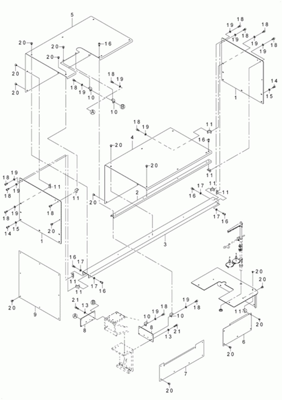 AVP-875A - 28. MAIN BODY COVER COMPONENTS фото