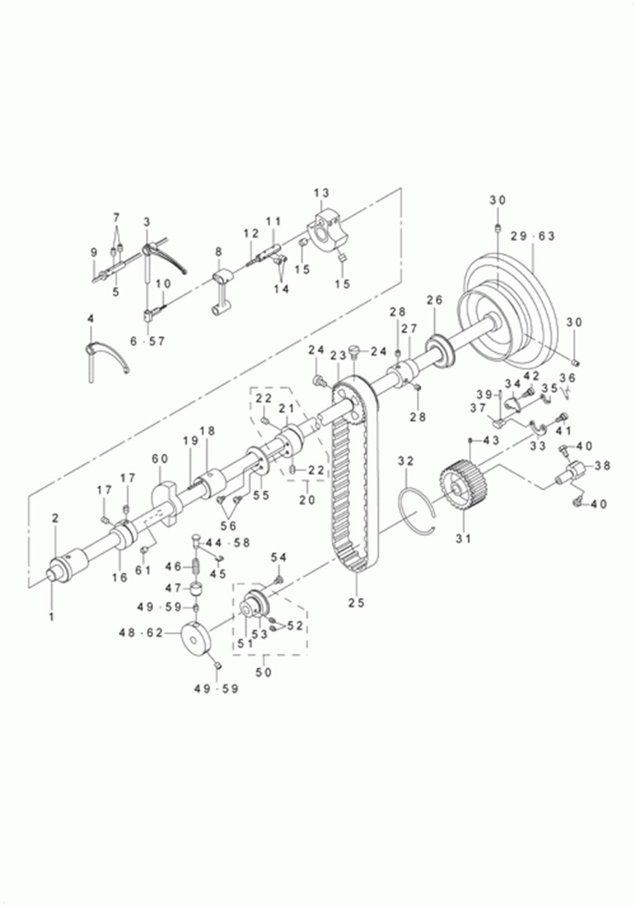 LU-1510 - 2.UPPER SHAFT,LOWER SHAFT DRIVING & BALANCE COMPONENTS фото