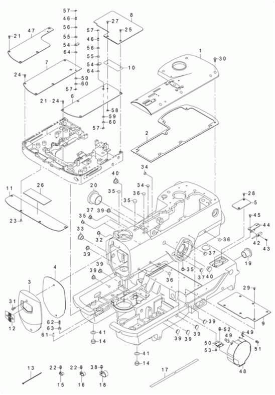 MEB-3200CS - 1. FRAME & MISCELLANEOUS COVER COMPONENTS(1) фото