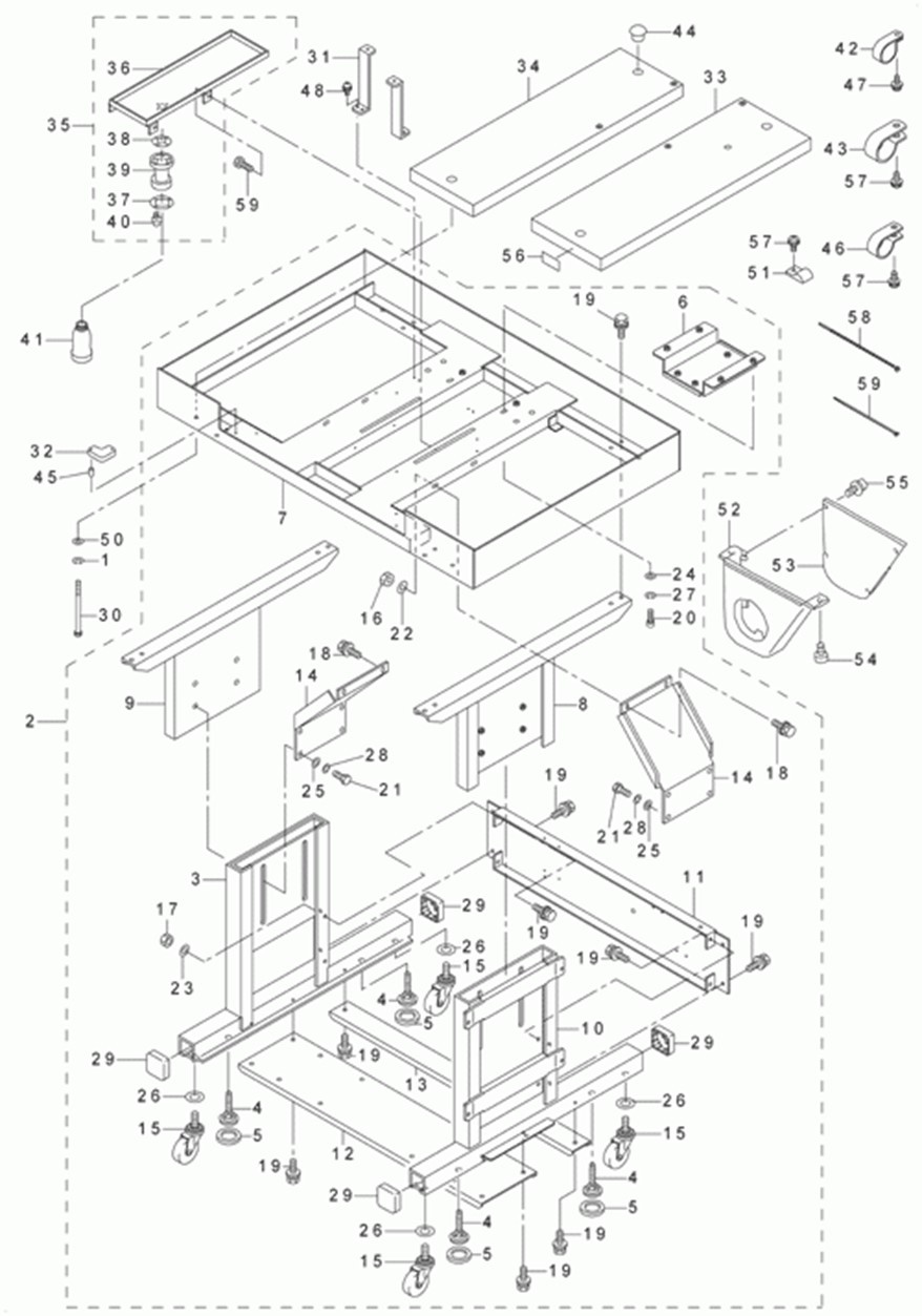 AMS-224C - 17.TABLE COMPONENTS фото