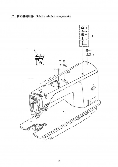 3 MAIN &NEEDLE BAR COMPONENTS