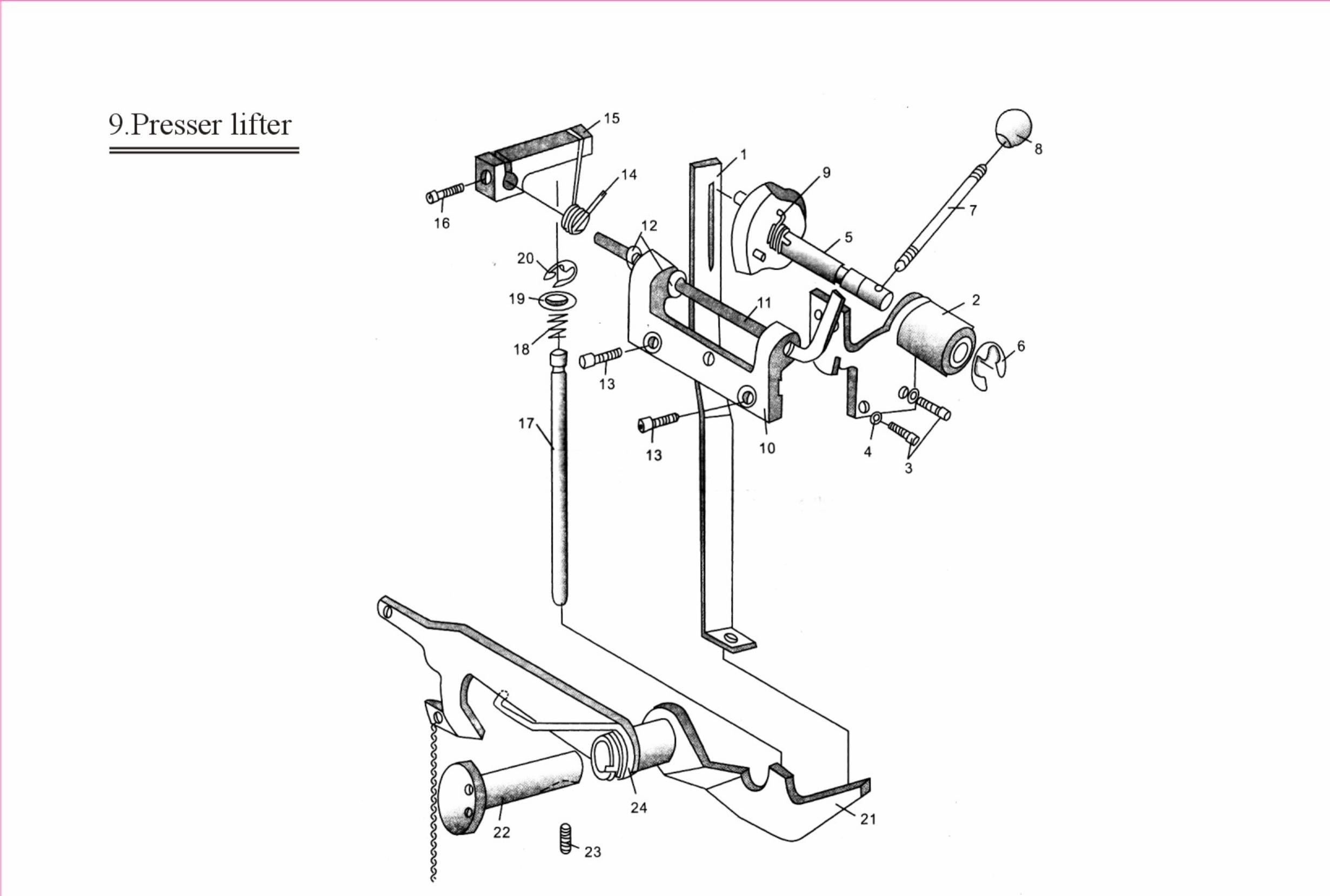 9 PRESSER LIFTER фото