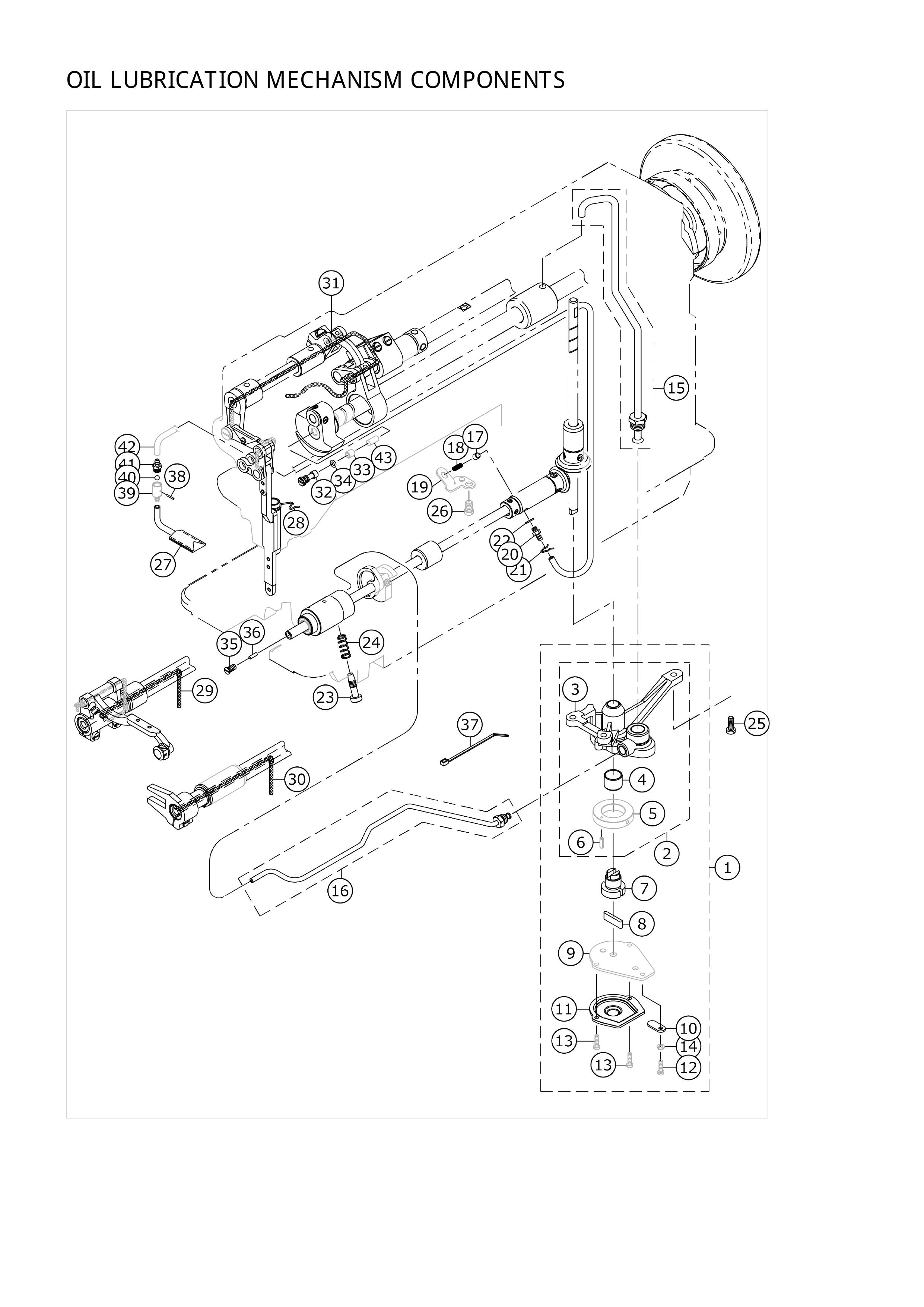 10. OIL LUBRICATION MECHANISM COMPONENTS фото